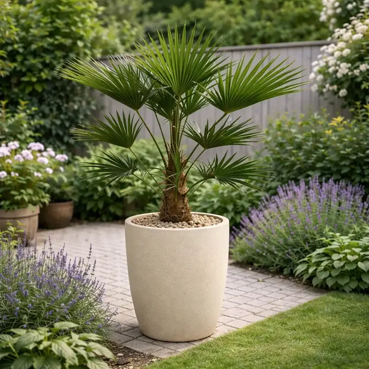 wagnerpalm in hoge pot