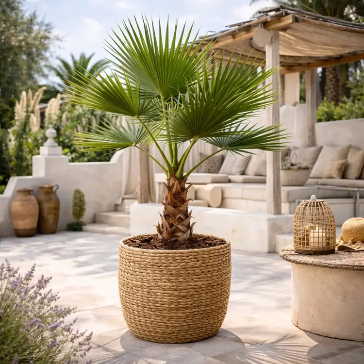 washingtonia robusta mediterraanse tuin
